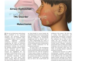 Myofunctional Treatment - Moving in a New Direction